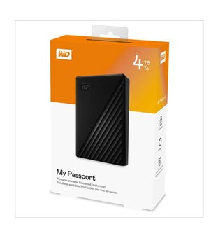 Western Digital Disque Dur Externe WD My Passport 4 To – Port USB 3.0 / USB  2.0 – Noir