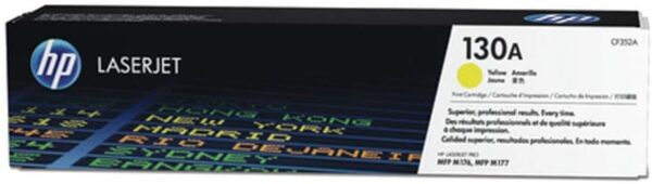 HP 130A CF352A pack de 1, toner d'origine, imprimantes HP Color LaserJet Pro, jaune