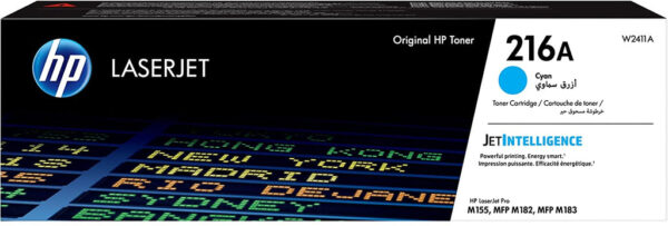 Hp Cartouche De Toner Laser HP 216A - W2412A - 850 Pages - cyan