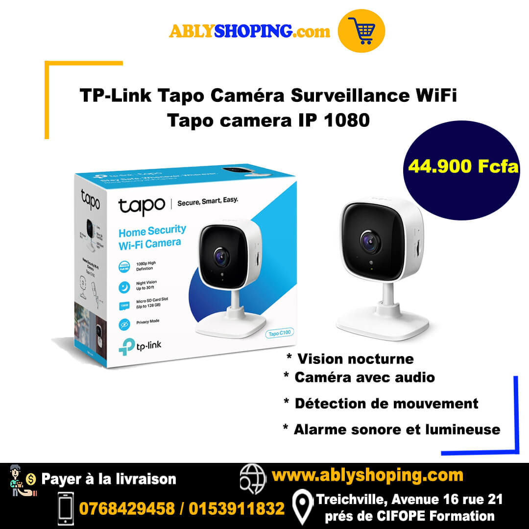 TP-Link Tapo Caméra Surveillance WiFi (Tapo camera IP 1080) 